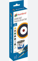 Humbrol  WWII RAF Paint & Brush Set (Enamels) (AA9064)