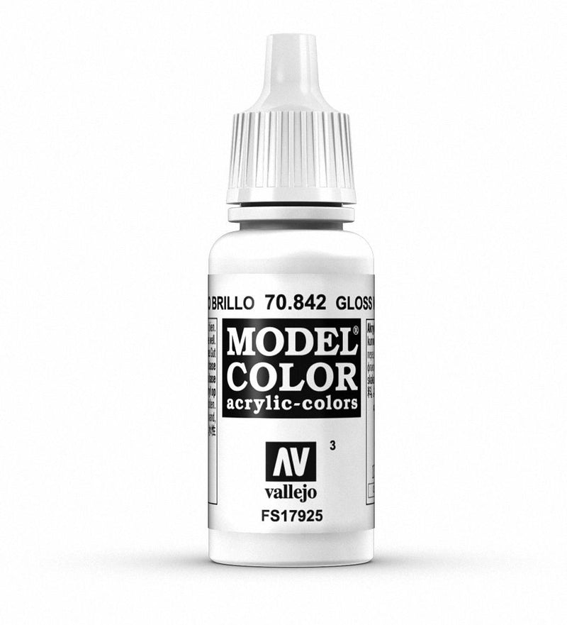 Vallejo Model Color 17ml - Gloss White - 70.842 (003)