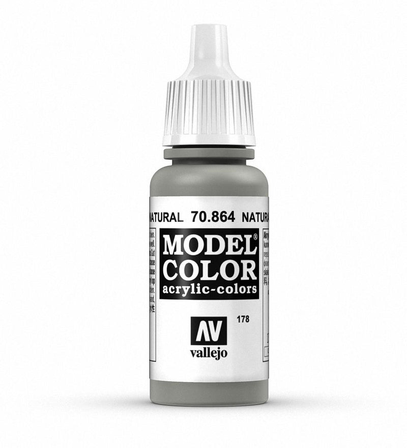 Vallejo Model Color 17ml - Metallic Natural Steel - 70.864 (178)