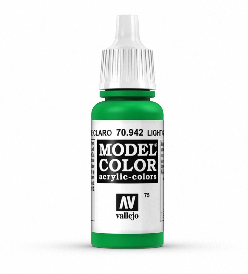 Vallejo Model Color 17ml - Light Green - 70.942 (075)